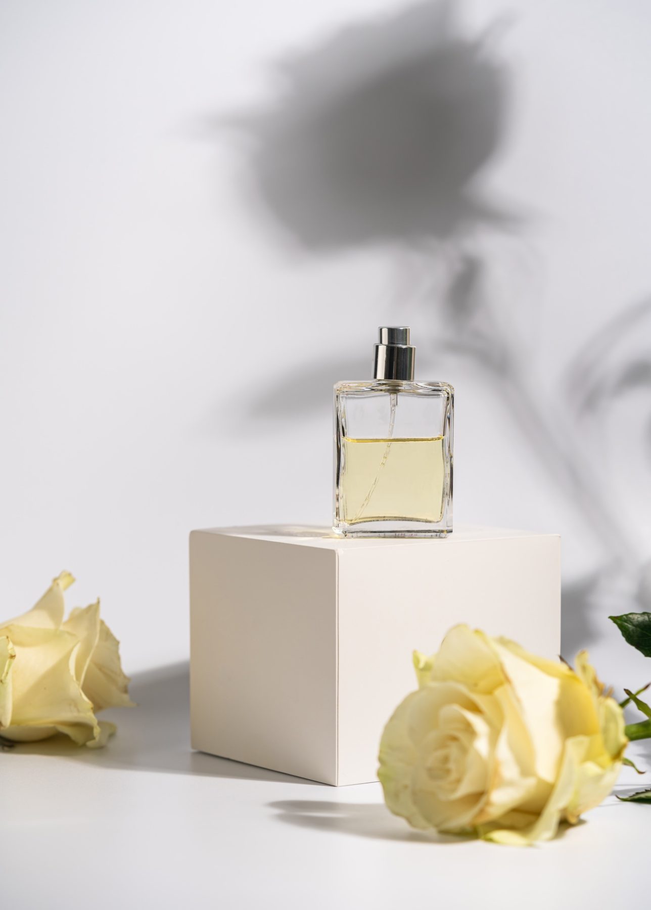Glass perfume bottle